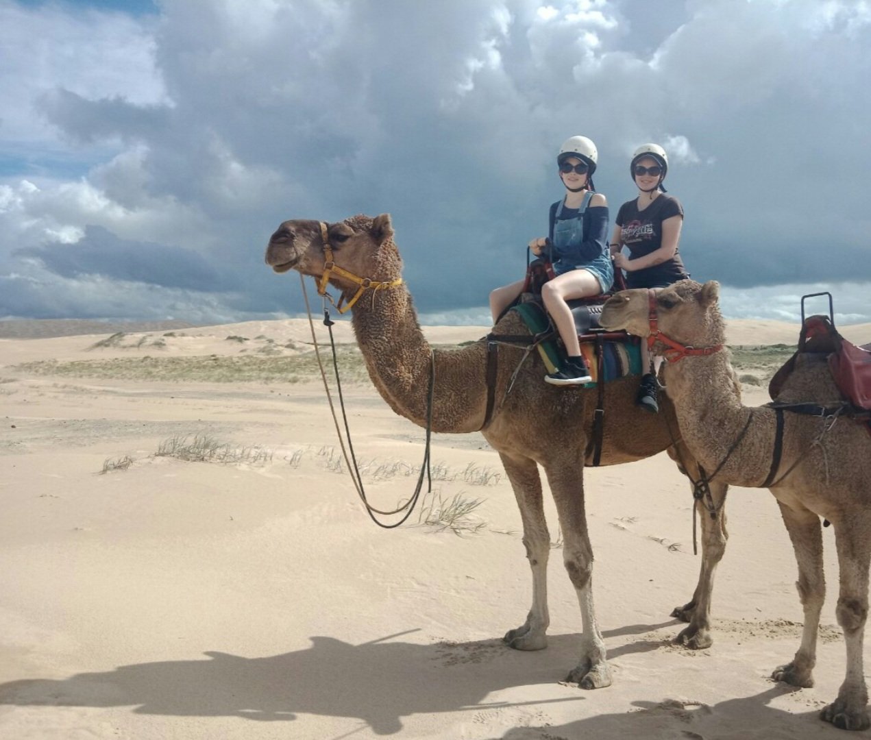 Faith Hughes Riding Camel_ Travel Photo