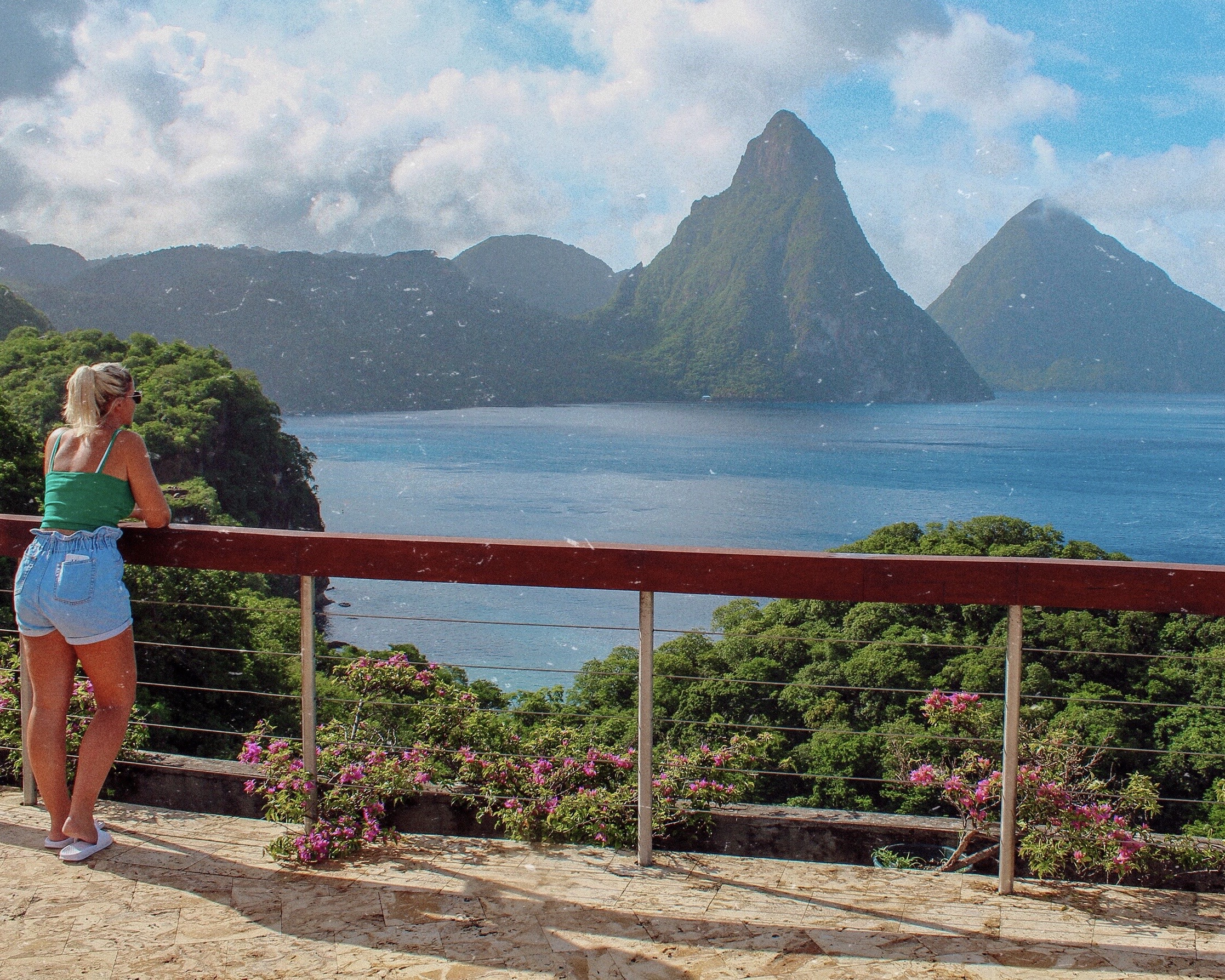 Nicolle at Jade Mountain Resort in St Lucia